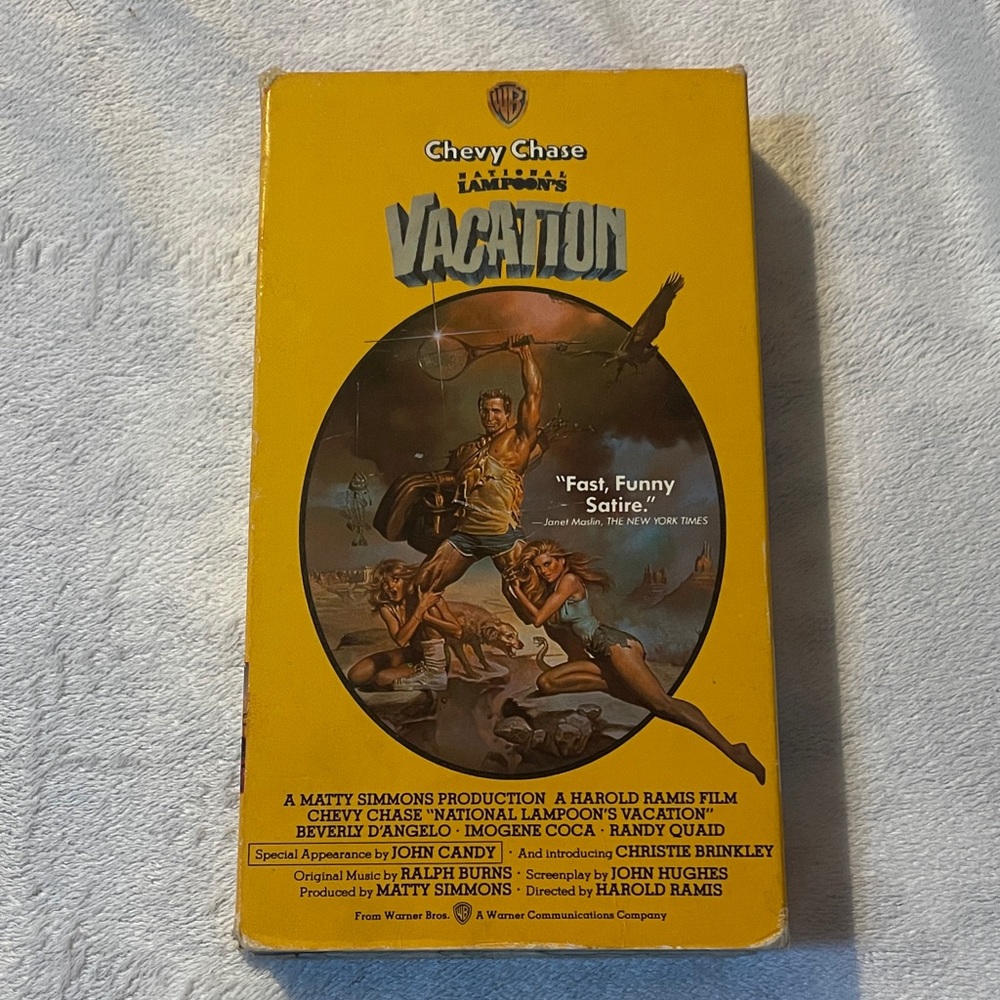 National Lampoon's Vacation Vintage 1986 VHS Tape and Iconic Cover